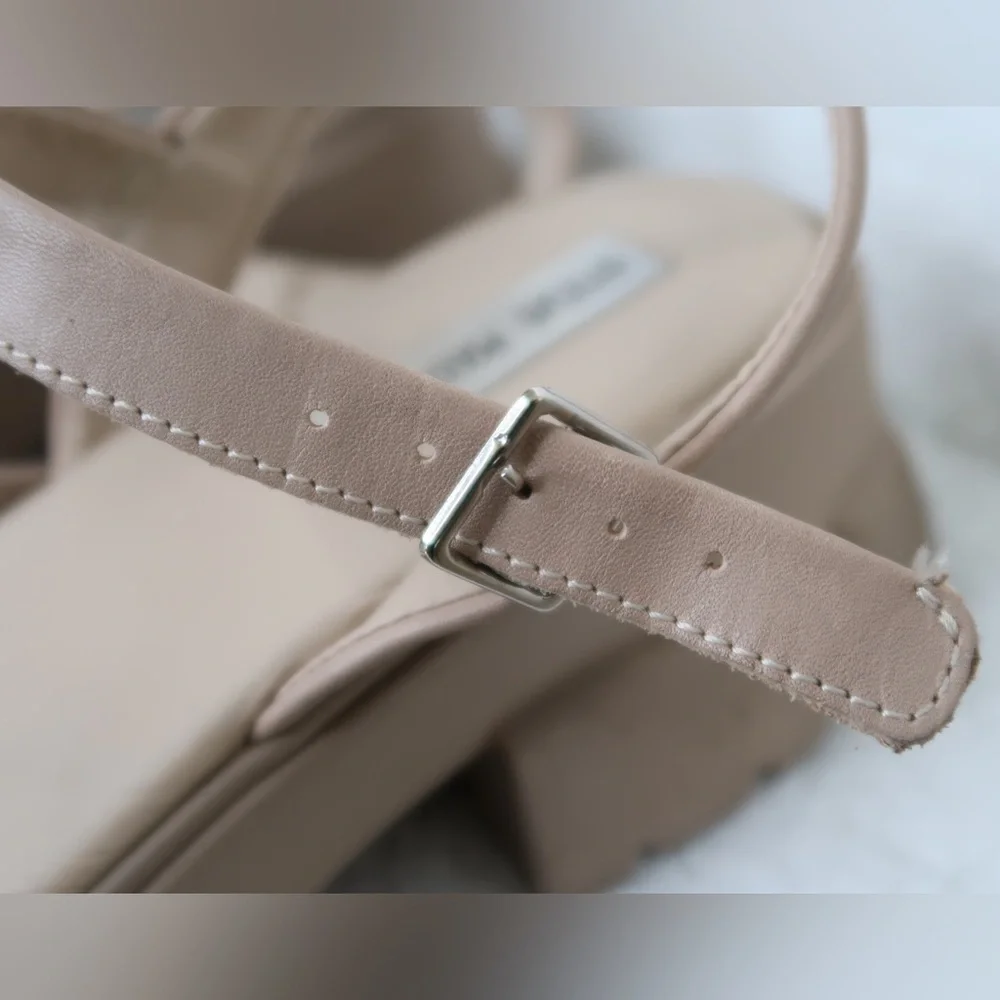 Steve Madden Women's Platform Sandals 8W Summer Vacation Going Out Spring Casual